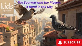 The Sparrow and the Pigeon A Bond in the City animated cartoon network cartoon for kids joy for kid [upl. by Abate]