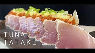 Tuna Tataki from SCRATCH WHOLE FISH [upl. by Ekusuy]