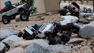 Axial SCX24 Crawler First Person POV quotStockquot vs Modded [upl. by Ettelrats449]