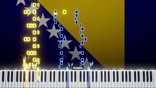 Bosanska Artiljerija Bosnian Turbofolk song  Piano [upl. by Nyrhtakyram]