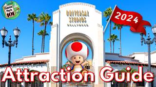 Universal Studios Hollywood ATTRACTION GUIDE  2024  All Rides  Shows  Los Angeles California [upl. by Vivica411]