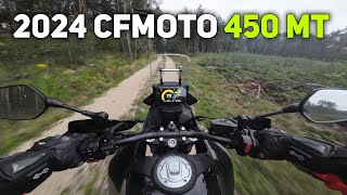 CFMOTO 450 MT  Forest Ride POV 4K [upl. by Hirasuna]