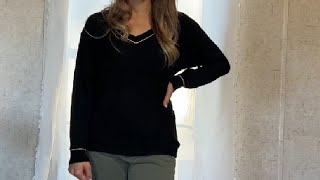 Womens Lightweight Sweater Knit Pullover Sweaters 2024 Fashion Casual Review [upl. by Kilan]