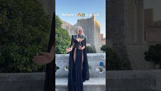 You cant take me anywhere I might say dracarys 🔥 gameofthrones daenerystargaryen dubrovnik [upl. by Enalda555]