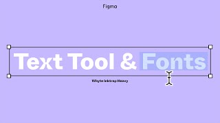 Figma Tutorial Text Tool and Fonts [upl. by Haodnanehs]