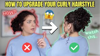 Upgrade Your Curly Updos 5 Easy Hairstyle Ideas [upl. by Adniram]