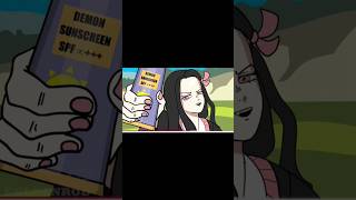 nezuko has sunscreen meme demonslayerseason3edit [upl. by Tereb120]