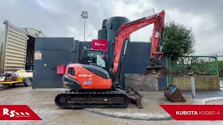 KUBOTA KX0803  MIDI EXCAVATOR  RS MACHINERY HIRE AND SALE [upl. by Nevyar]