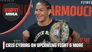 Cris Cyborg on her upcoming fight vs Kelsey Wickstrum being a Grand Slam champ amp more  ESPN MMA [upl. by Fihsak]