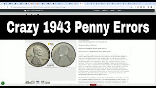 Major Penny Error Discovered 1943 Experimental Cent Errors [upl. by Nomar1]