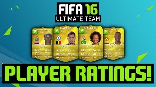 FIFA 16 POTENTIAL PLAYER RATINGS EDEN HAZARD amp MORE FIFA 16 ULTIMATE TEAM [upl. by Alaster]