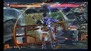 Jin kazama wall blast combo psp [upl. by Erodeht]