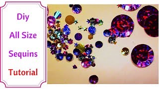 How to Make Your Very Own Sequins in Any Size  Tutorial [upl. by Ojaras]