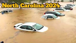 Incredible footage of Hurricane Helen hitting North Carolina 2024 [upl. by Akinyt972]