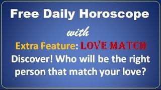 Free Daily Horoscope for Today  Your Zodiac Sign Daily Prediction [upl. by Mehalek]