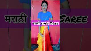 How To Wear Nauvari SareePerfect Marathi Saree Draping ❤Dhoti Style Saree draping tutorialsaree [upl. by Cormack208]