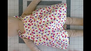 Tie Shoulder Sun Dress and Bloomers Sewing Tutorial [upl. by Teirrah]