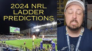 2024 NRL Ladder Predictions [upl. by Notgnillew376]