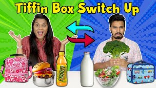 Tiffin Switch Up Challenge Part 2 I Lunch Box Exchange Competition Part 2 [upl. by Rebecca]