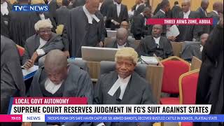 LG Autonomy  Supreme Court Reserves Judgment In FGs Suit Against States [upl. by Bryon]