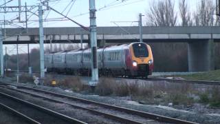 Trains passing Milton Keynes December 2009 [upl. by Brenn]