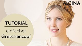 Gretchenzopf flechten  Schöne Flechtfrisuren als Tutorial [upl. by Aser]