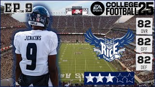 College Football 25 Rice Owls Dynasty Ep9  Preseason and We Go to Kyle Field [upl. by Ocirnor27]