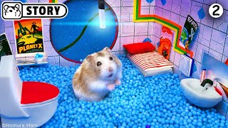 🐹 Hamster Escapes the Moon Maze for Pets in real life ep2 🐹 Homura Ham [upl. by Nerek]