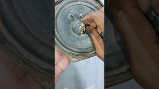 How to fix dust cap of a speaker from available material techy repairing youtubeshorts [upl. by Adna]