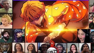 Zenitsu GODLIKE SPEED⚡  Demon Slayer Season 2 Episode 17 Reaction Mashup [upl. by Mike551]