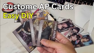 How to make a CUSTOM action point card  Union Arena [upl. by Morette]