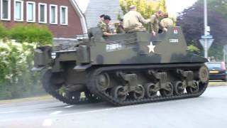 KTR 2013 St Isidorushoeve Vertrek Sherman M4 tanks en Bren Carrier deel 2 Tank engine sound [upl. by Eelarac349]