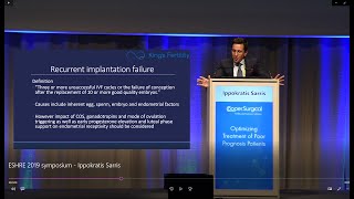 ESHRE 2019 Symposium  Optimizing Treatment of Poor Prognosis Patients [upl. by Goodhen]