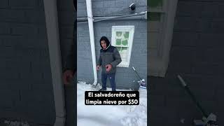 Salvadoreño limpiando nieve salvadorenosporelmundo humor salvadorenos comedia [upl. by Aicrag451]