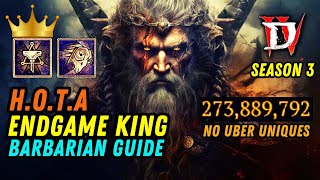 D4 Barbarian Build  Endgame HOTA Charge [upl. by Mozart]