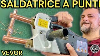 Saldatrice a punti 230V per metalli e lamiere da 06 a 4mm Spot welding vevor Saldatura a punti [upl. by Retsila459]