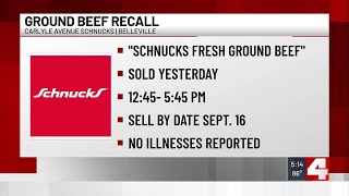 Ground beef recalled at Belleville Schnucks [upl. by Netnerb]