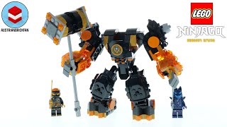 LEGO Ninjago 71806 Coles Elemental Earth Mech – LEGO Speed Build Review [upl. by Swaine988]