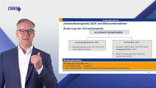 Kleinunternehmer Gravierende Neuerungen durch das JStG 2024 geplant [upl. by Buyers]