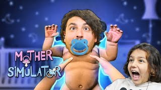 BEBEĞE EN İYİ BAKAN ANNE HANGİSİ YÜSRA MI  SEYYİD MI  Mother Simulator [upl. by Zamir76]