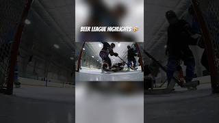 Beer League Highlights 😂 hockey icehockey hockeygoalie nhl [upl. by Asilrak]