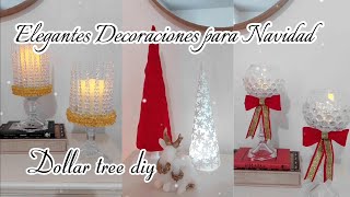 Ideas fáciles y Elegantes para Navidaddollar tree christmas diy [upl. by Lessard]