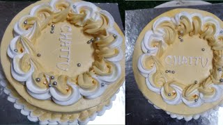 mango 🥭 cake design very easy way hilightfollowviral video [upl. by Onairot]