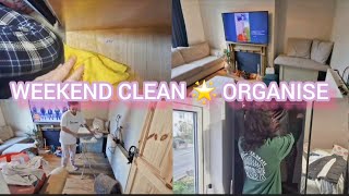 DECLUTTER 🌟 ORGANISE 🌟 CLEAN Real Home weekend clean up cleanwithme declutter organise [upl. by Ailed]