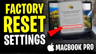 How to Reset MacBook Pro to Factory Settings 2024 [upl. by Hsak]