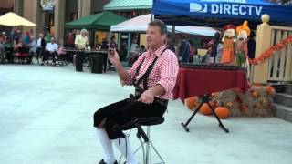 OKTOBERFEST at OTOW with THE ALPINE EXPRESS playing EDELWEISS on a saw [upl. by Nalad73]