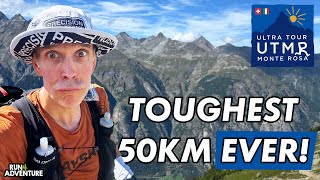 BRUTAL 50KM RACE EXPERIENCE  Running UTMR Mischabel 60km  Run4Adventure [upl. by Lorette]