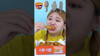 Random Spicy Noodles Chicken MUKBANG shorts mukbang asmr [upl. by Arihat]