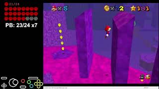 Super Mario Treasure World  182 TD Star 6 Red Coins [upl. by Yrolg47]