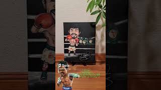 📺KiDz COLLECTIBLES 📺 presents MANNY PACQUIAO SIGNED 16X20 OIL PAINTING CANVAS BOXING HALL OF [upl. by Tenom]